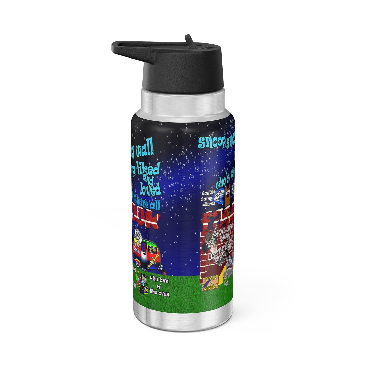 snoops - Gator Tumbler, 32oz  ('snoops' background)