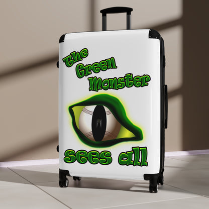 green monster - Suitcase (white)