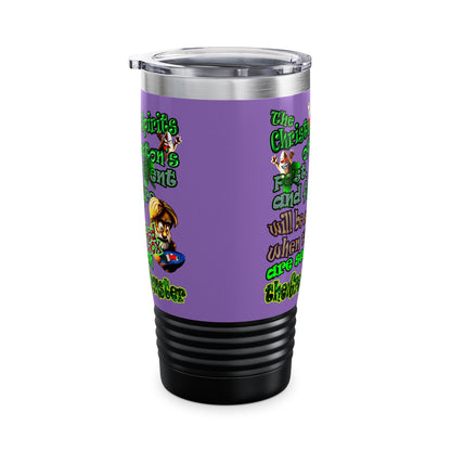 christmas spirits of boston - Ringneck Tumbler, 20oz (light purple)