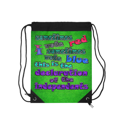 declaration of the independents - Drawstring Bag (green turf)