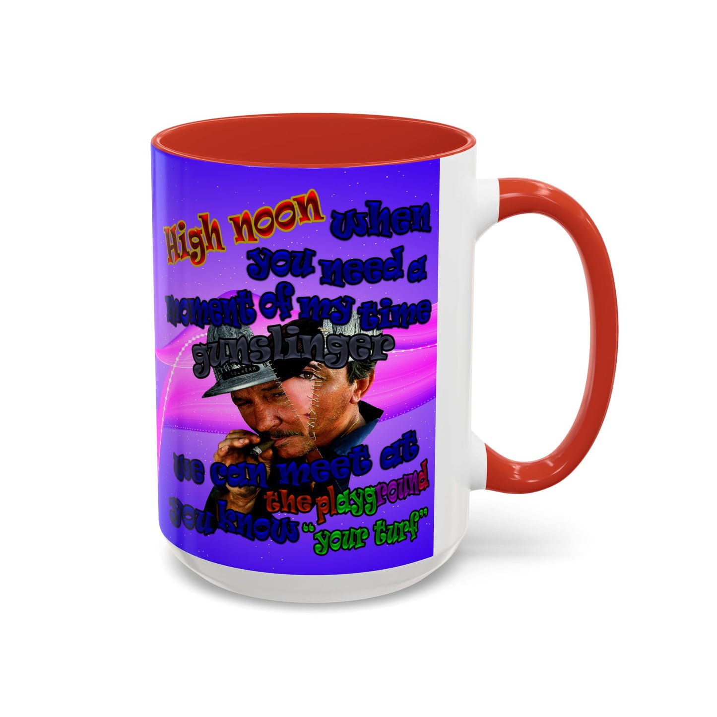 high noon - Accent Mug (purple-pink wave)