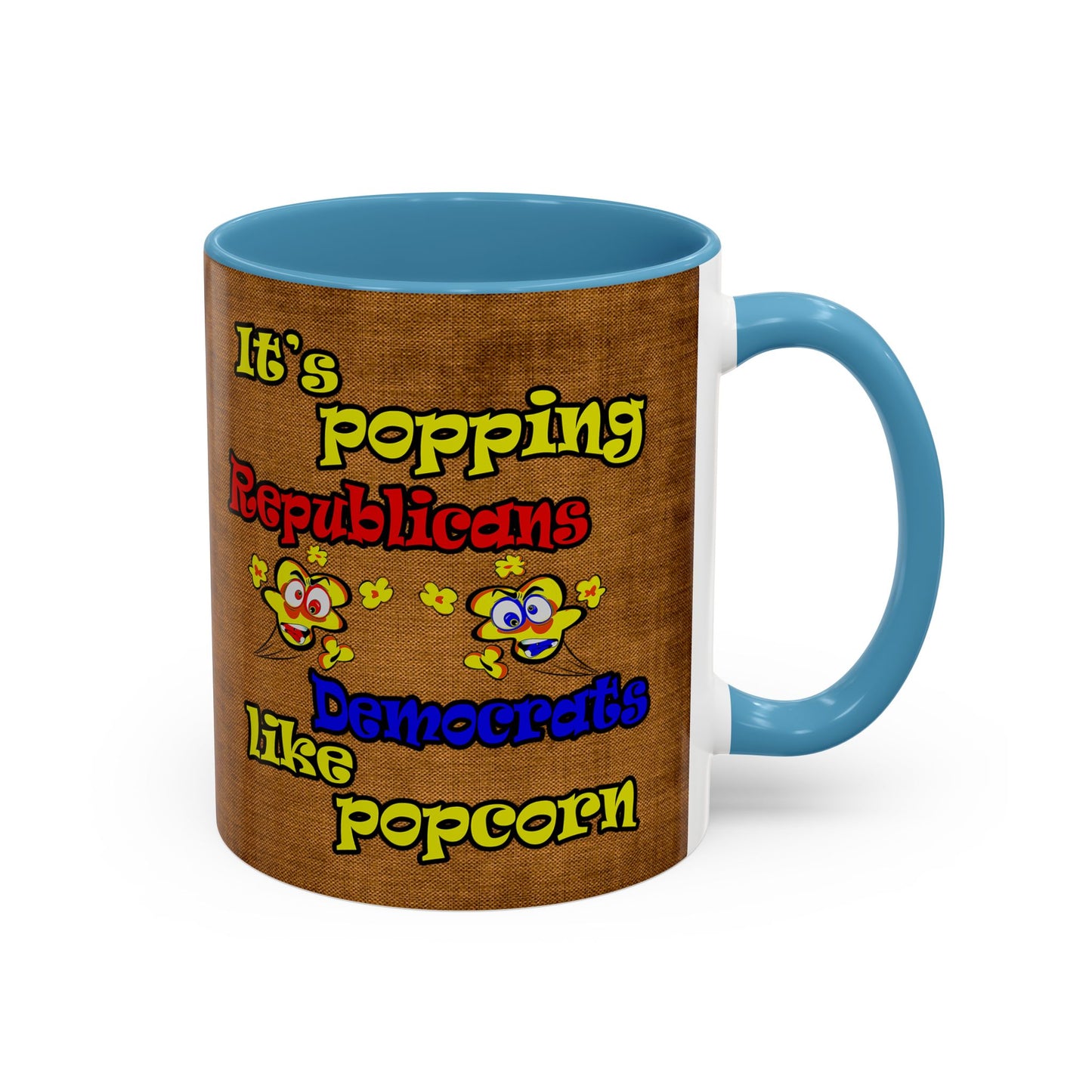 popping like popcorn - Accent Mug (brown papyrus)