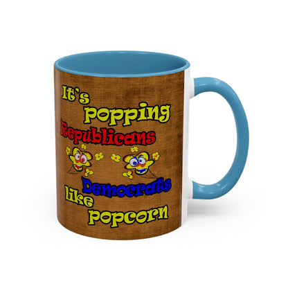 popping like popcorn - Accent Mug (brown papyrus)