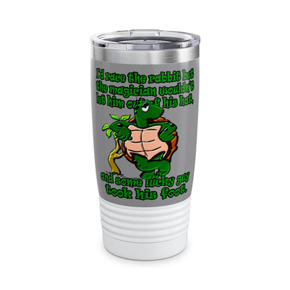 turtle race - Ringneck Tumbler, 20oz (grey)