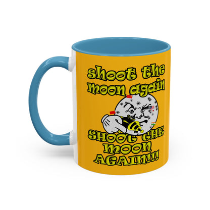 shoot the moon again - Accent Mug (yellow)
