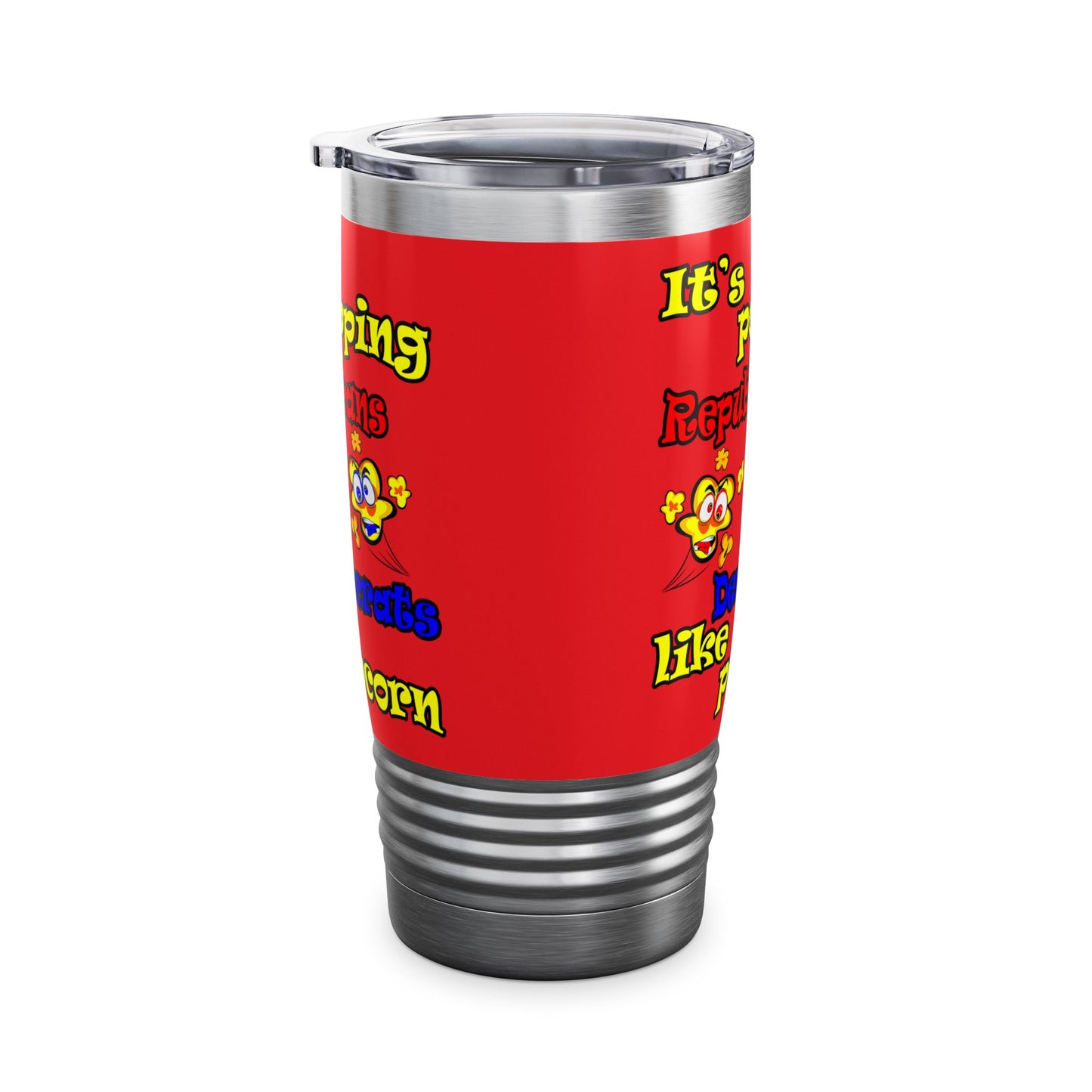 popping like popcorn - Ringneck Tumbler, 20oz (red)