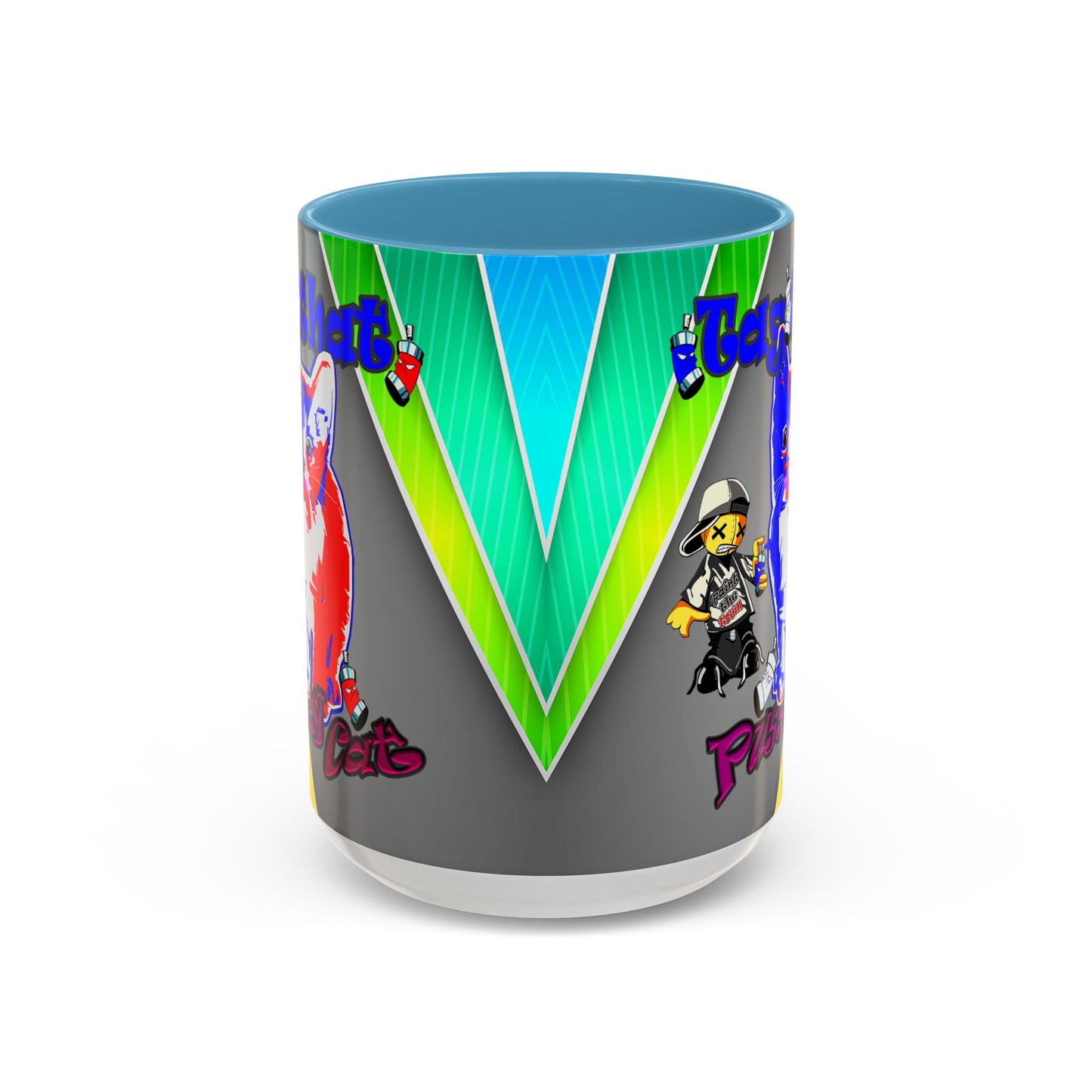 tag that - Accent Mug (rainbow split)