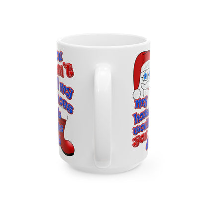 santa's shoes - White Mug (white)