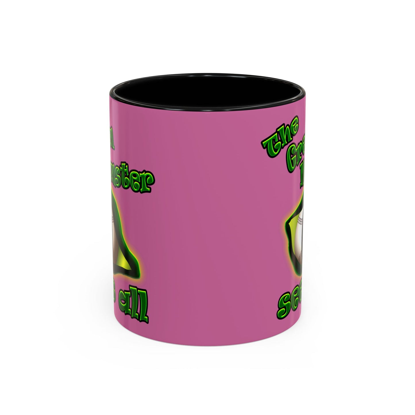 green monster - Accent Mug (light pink)
