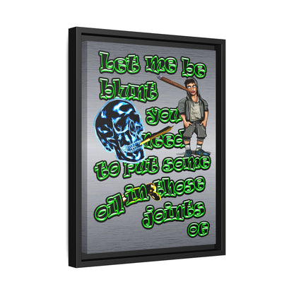 og - framed canvas art (brushed nickel)