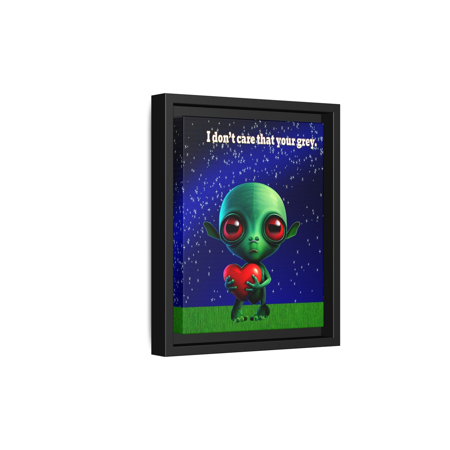 I don't care that your grey - framed canvas art ('snoops' background)