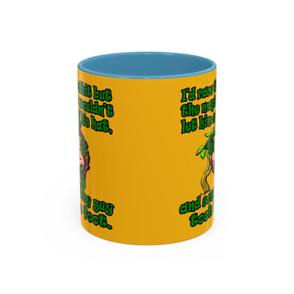 turtle race - Accent Mug (yellow)