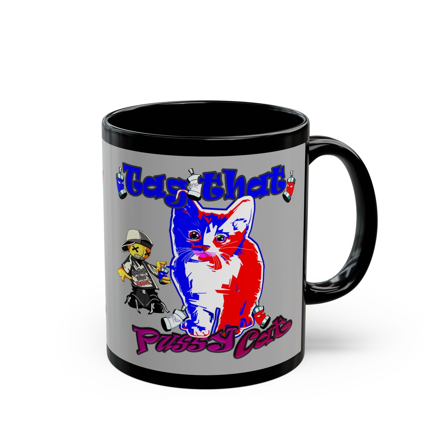 tag that - Black Mug (light grey)