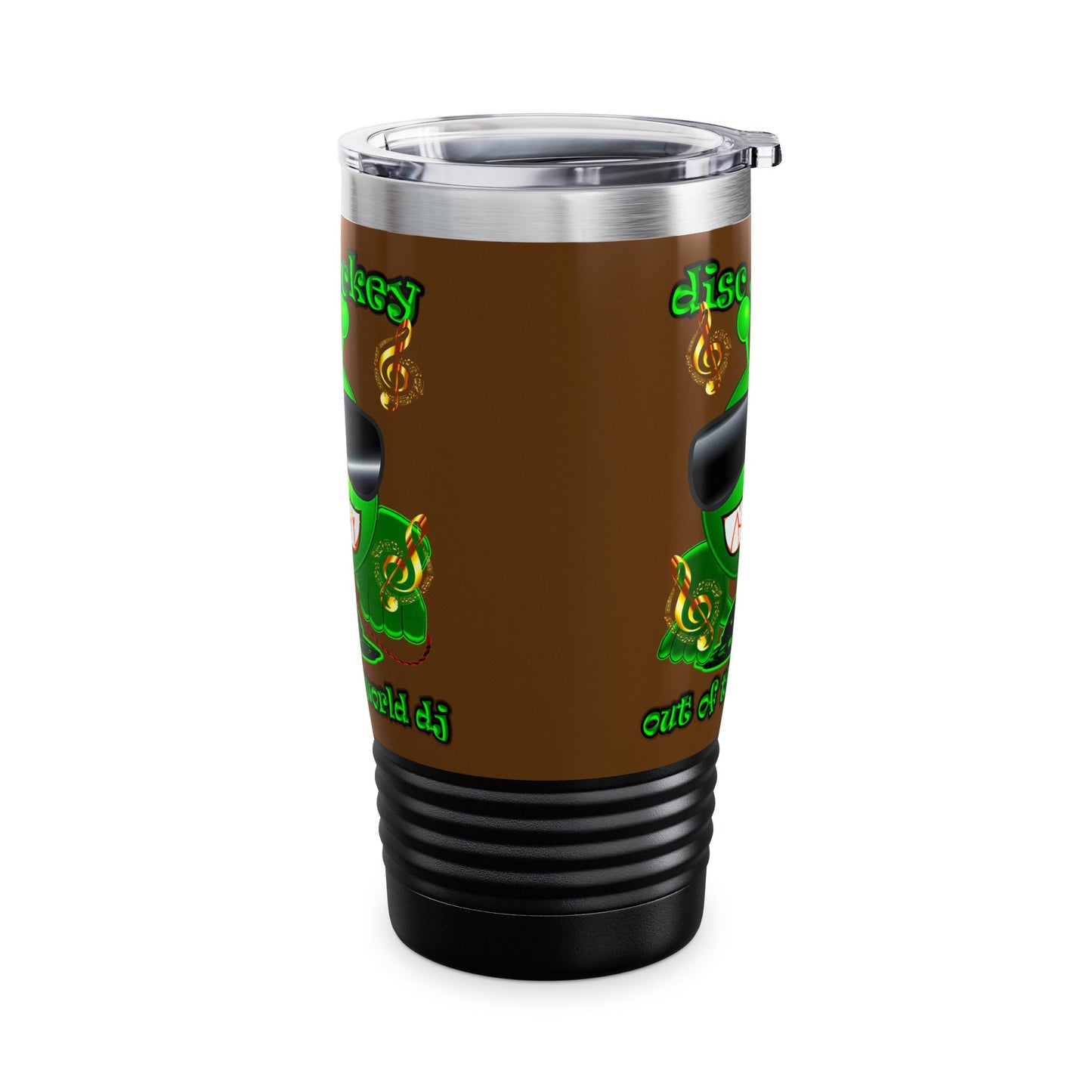 disc jockey - Ringneck Tumbler, 20oz (brown)