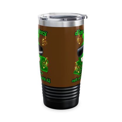 disc jockey - Ringneck Tumbler, 20oz (brown)