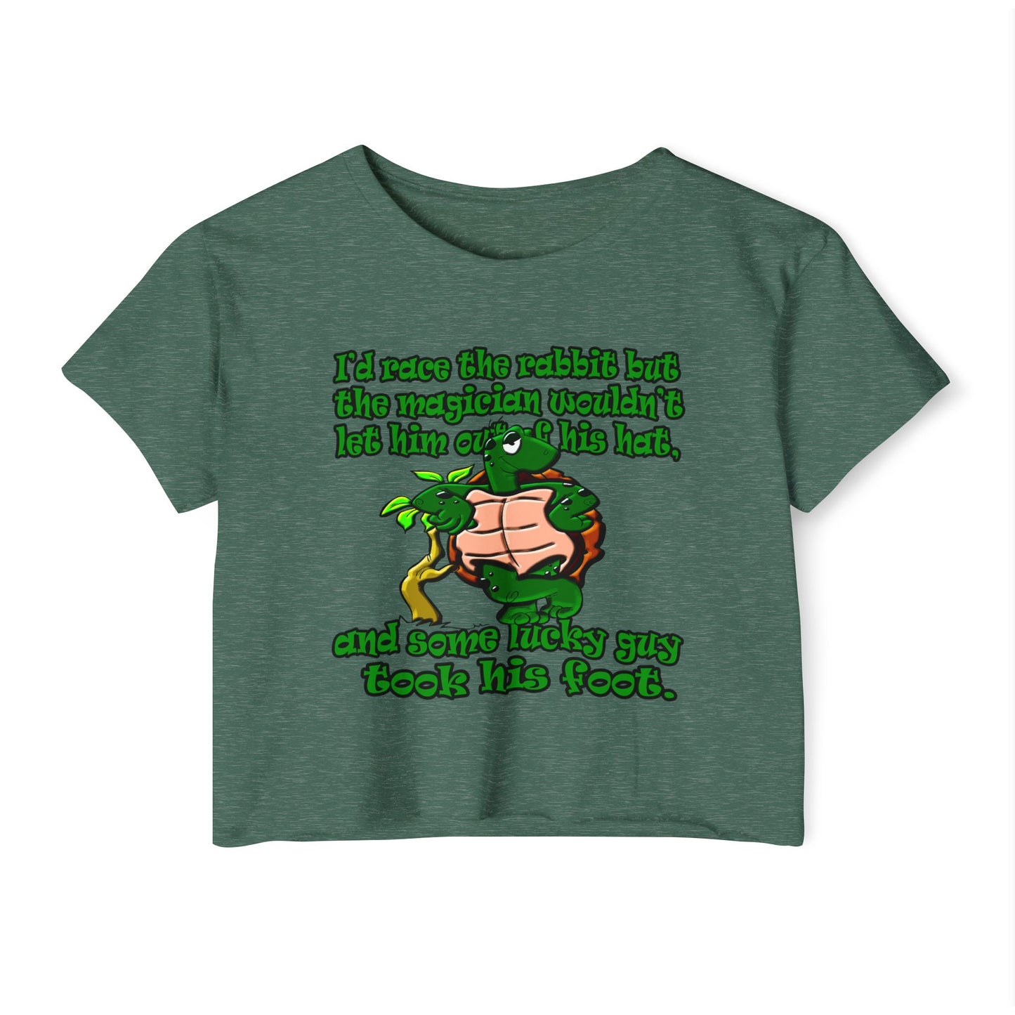 turtle race - Women's Festival Crop Top