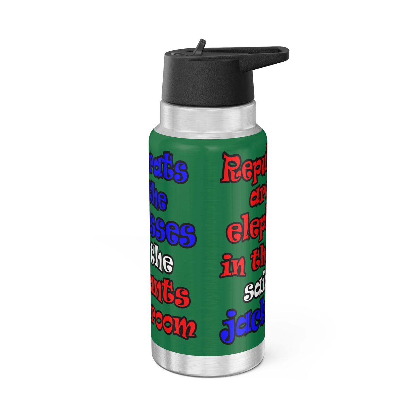 donkeys and elephants - Gator Tumbler, 32oz (dark green)