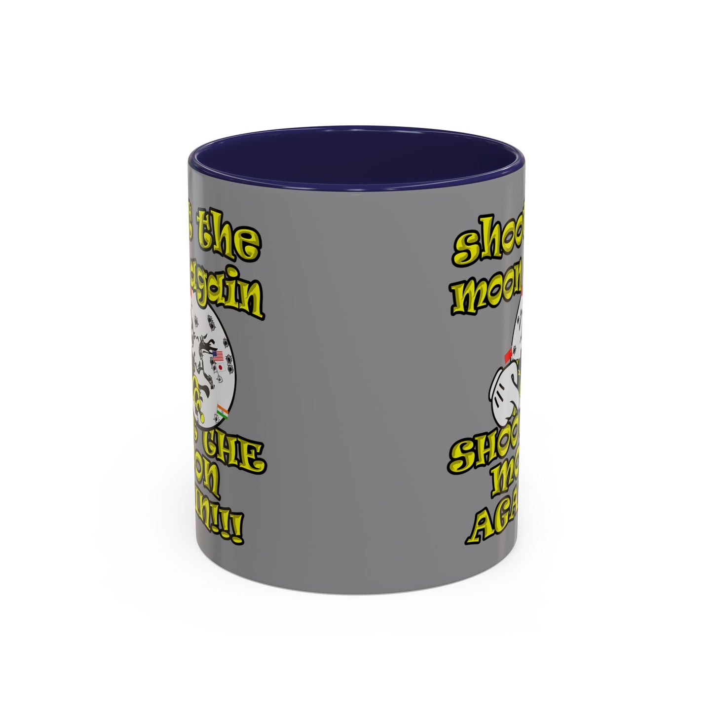shoot the moon again - Accent Mug (grey)