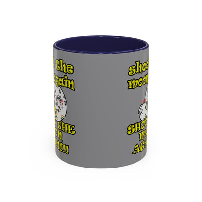 shoot the moon again - Accent Mug (grey)