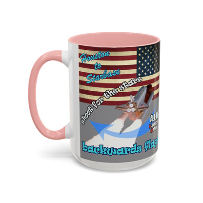 shoot for the stars - Accent Mug (grey)