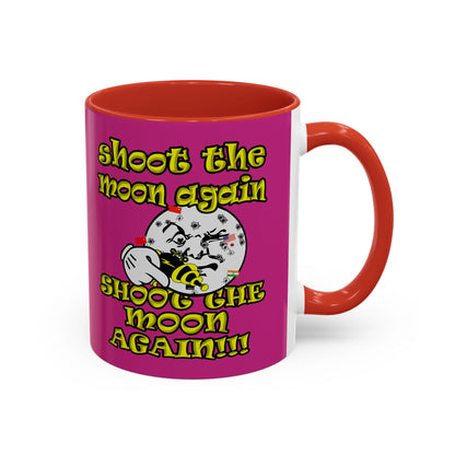 shoot the moon again - Accent Mug (pink)