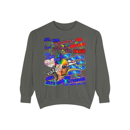 drop the beat - Unisex Garment-Dyed Sweatshirt