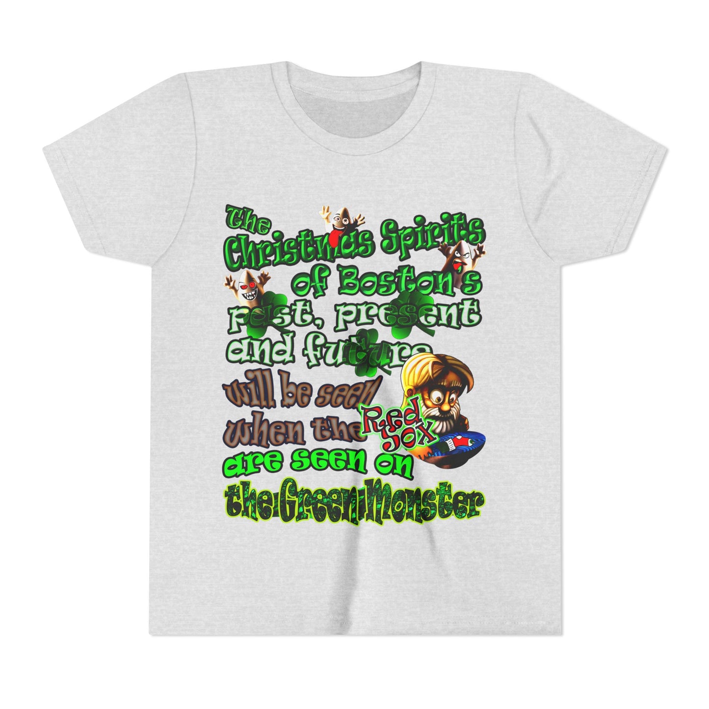 christmas spirits of boston - Youth Short Sleeve Tee