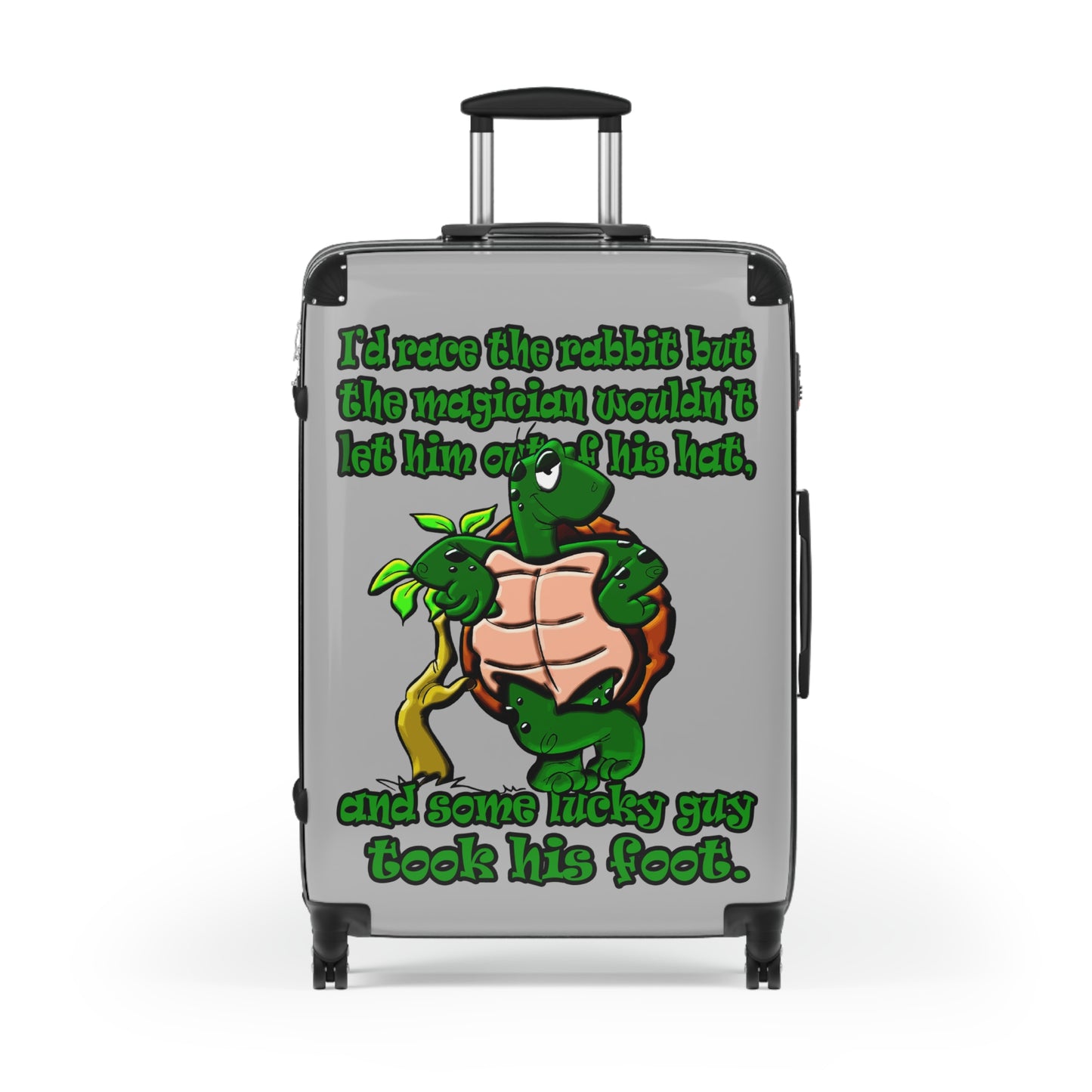 turtle race - Suitcase (light grey)