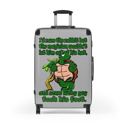 turtle race - Suitcase (light grey)