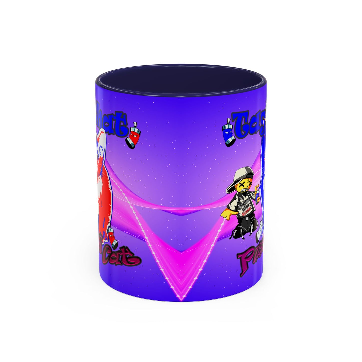 tag that - Accent Mug (purple-pink wave)