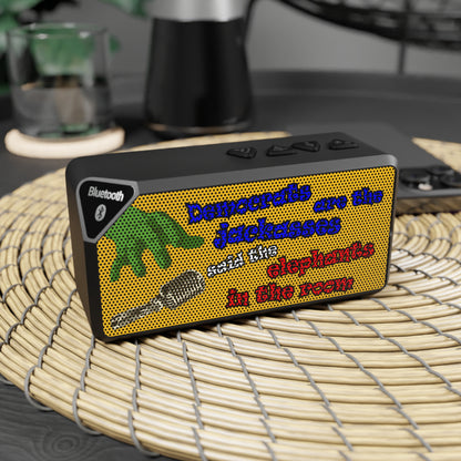 donkeys and elephants - Jabba Bluetooth Speaker (yellow)