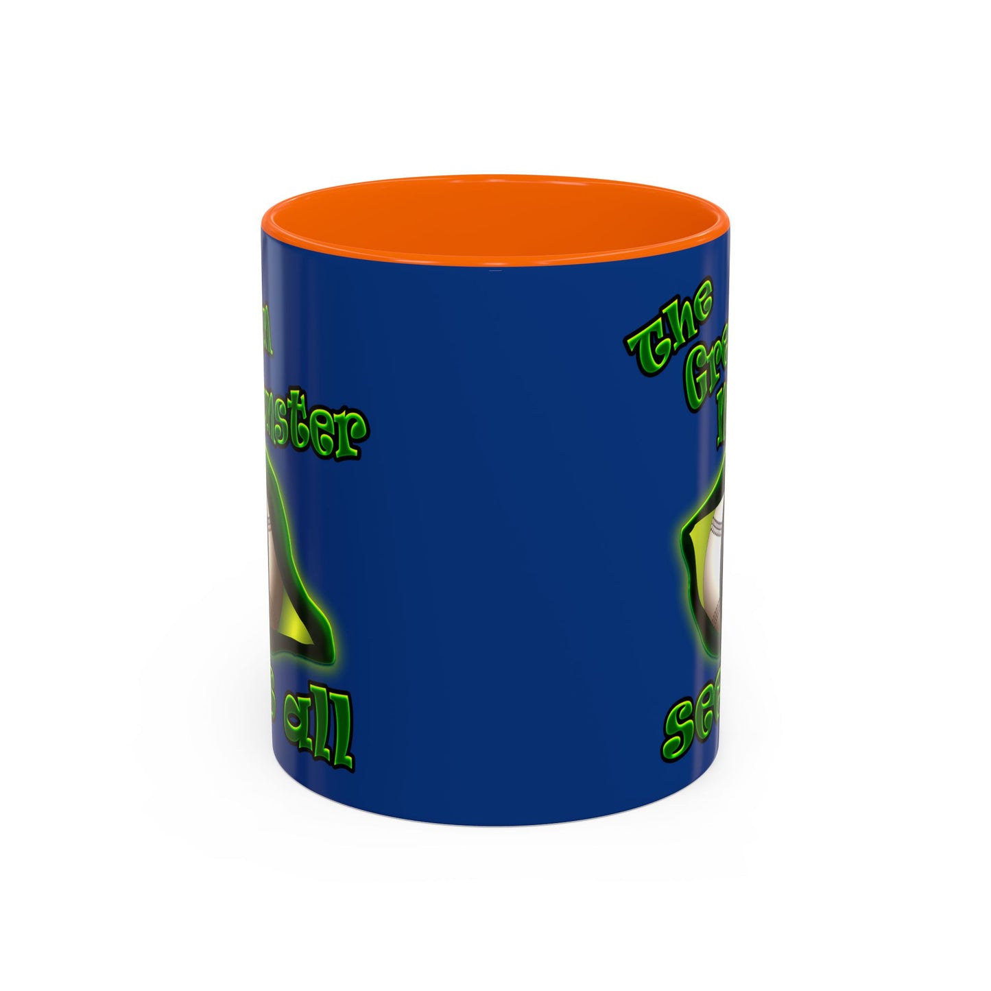 green monster - Accent Mug (dark blue)