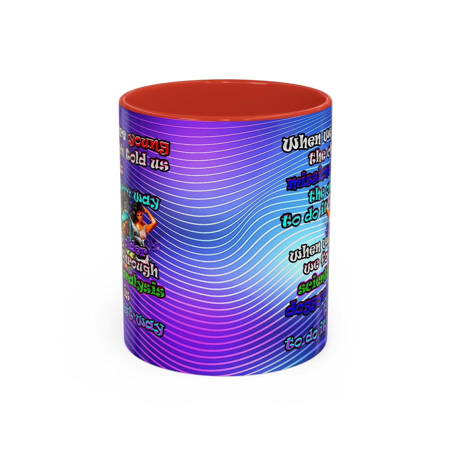doggystyle - Accent Mug (purple wave)