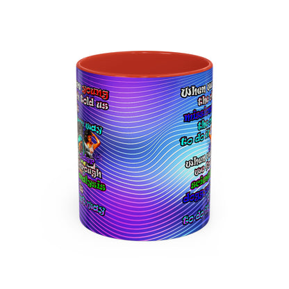doggystyle - Accent Mug (purple wave)