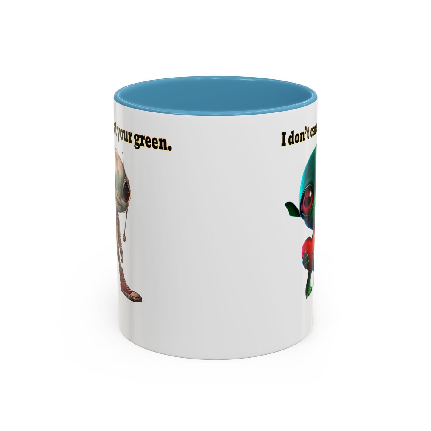 I don't care that your grey - Accent Mug (white)