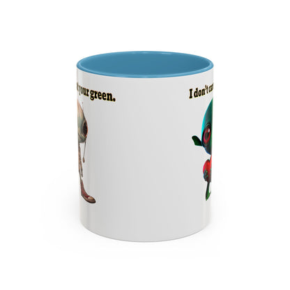 I don't care that your grey - Accent Mug (white)