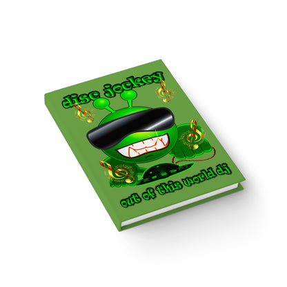 disc jockey - journal-lined (green)