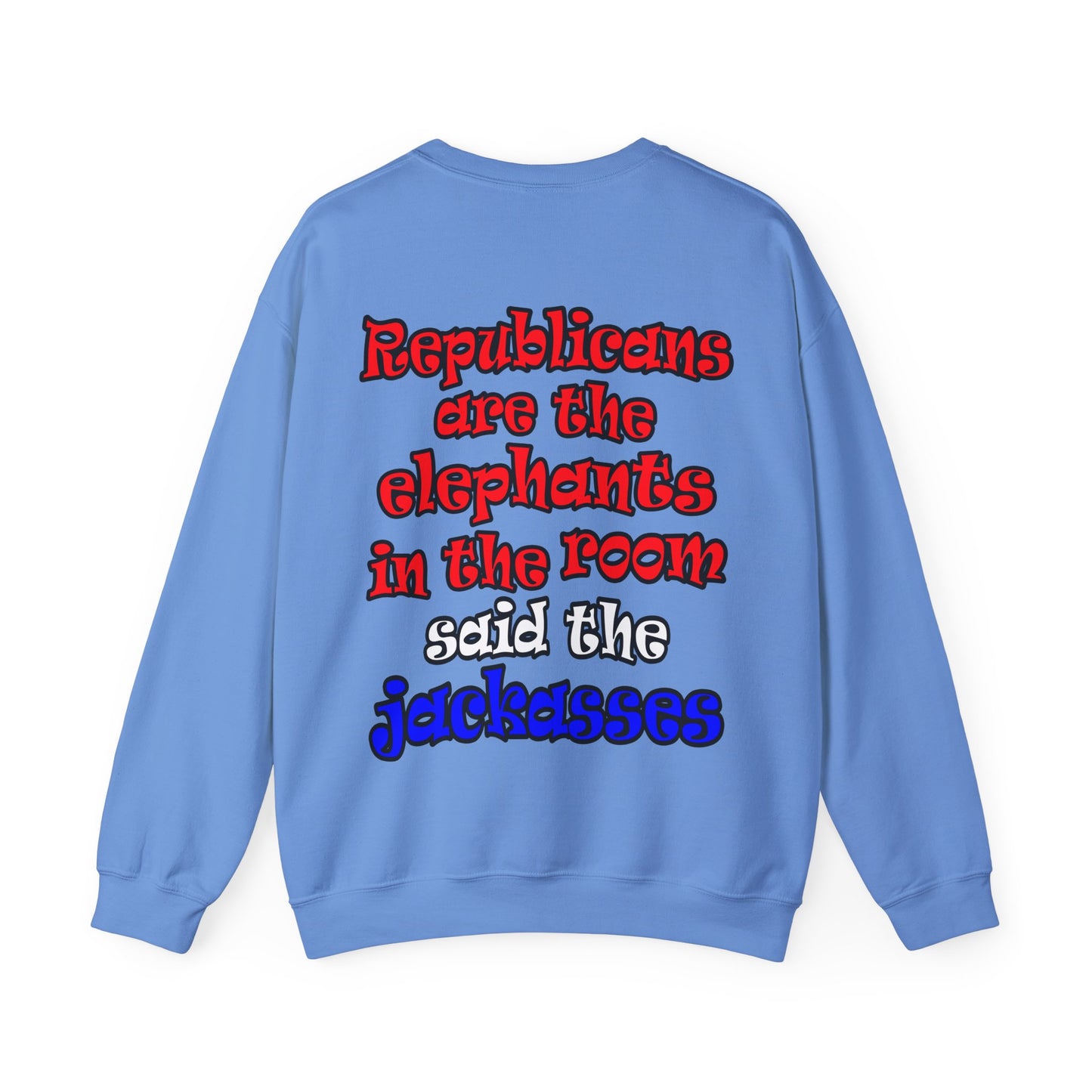 donkeys and elephants - Unisex Heavy Blend™ Crewneck Sweatshirt