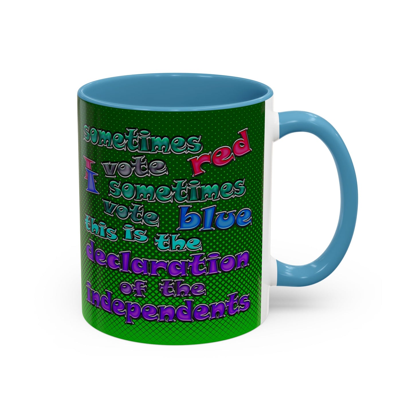 declaration of the independents - Accent Mug (logo green)