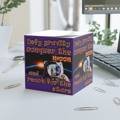 defy conquer reach - note cube (purple)