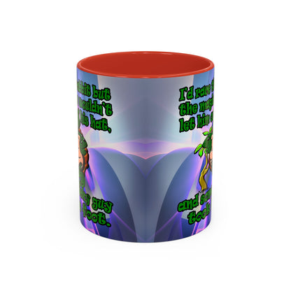 turtle race - Accent Mug (grey-pink wave)