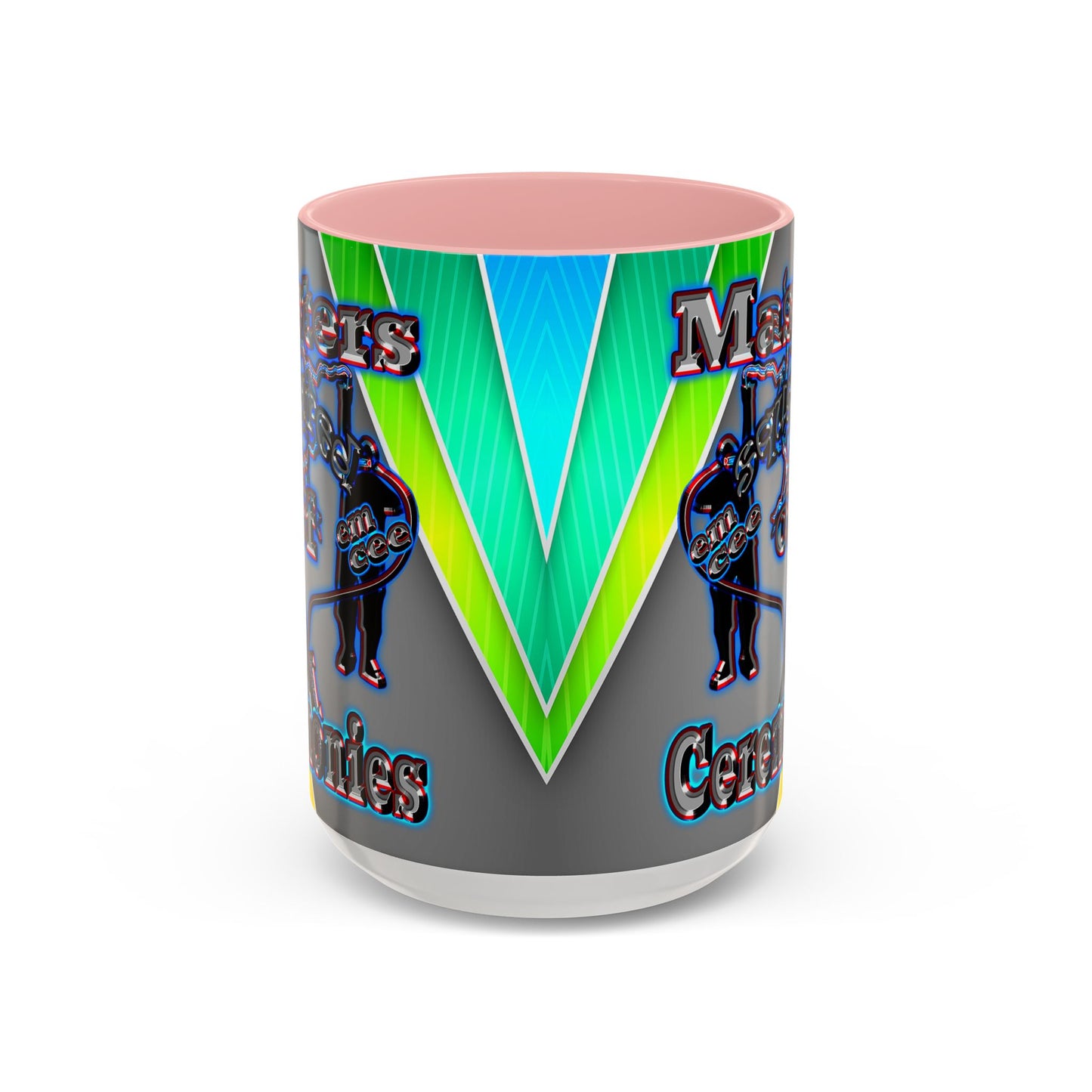 em cee squared - Accent Mug (rainbow split)