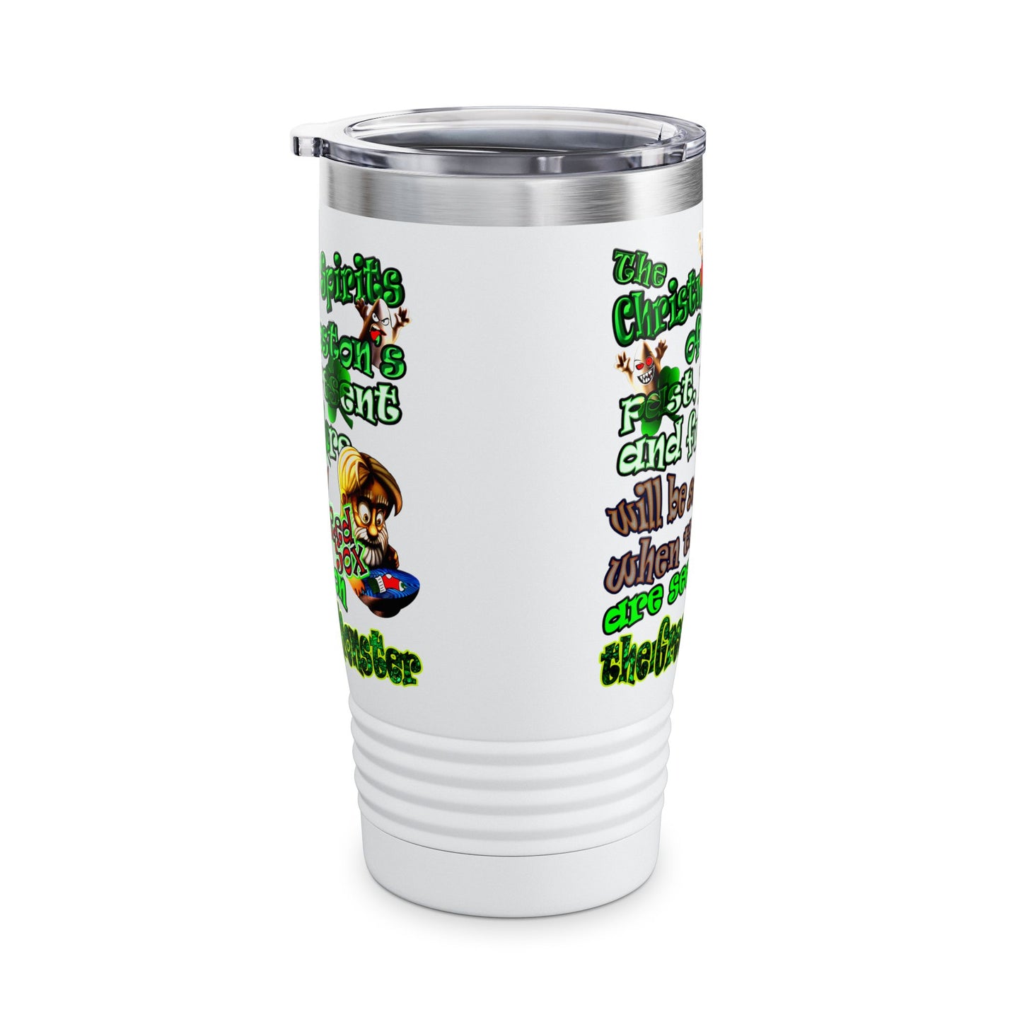 christmas spirits of boston - Ringneck Tumbler, 20oz