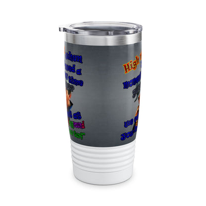 high noon - Ringneck Tumbler, 20oz (grey-light grey)