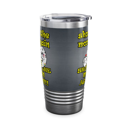 shoot the moon again - Ringneck Tumbler, 20oz (grey-light grey)
