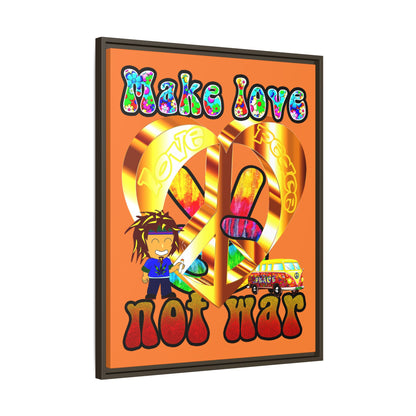 love peace - framed canvas art (crusta)