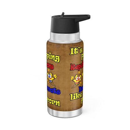 popping like popcorn - Gator Tumbler, 32oz  (brown papyrus)