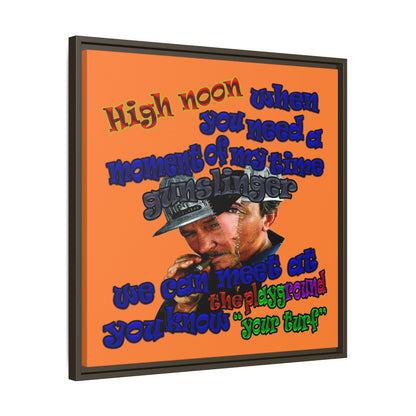 high noon - framed canvas art (crusta)