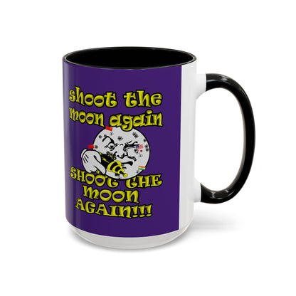shoot the moon again - Accent Mug (purple)