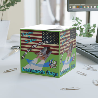 shoot for the stars - note cube (green)